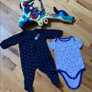 Carters 6 mo footsie  and Circo 3-6mo onsie